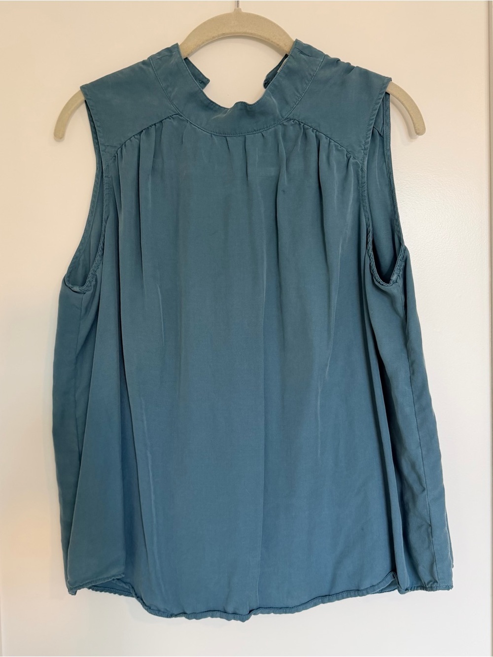 CLOTH & STONE Sleeveless Blue-Green Top, Medium - Picture 2 of 7